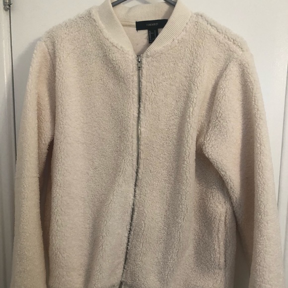 Fuzzy jacket from F21! - Picture 2 of 4